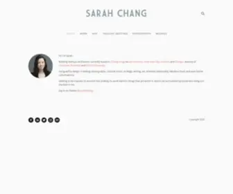 Sarahlichang.com(Sarah Chang) Screenshot