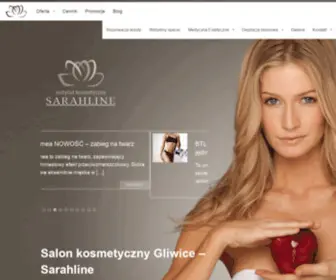 Sarahline.eu(Gabinet kosmetyczny Sarahline) Screenshot