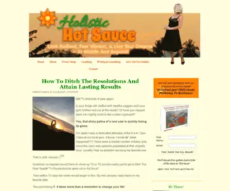 Saraholeary.net(Holistic Hot Sauce) Screenshot