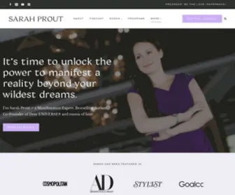 Sarahprout.com(Manifestation Mentor // Bestselling Author // Co) Screenshot