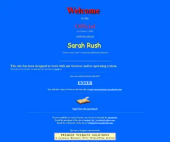 Sarahrush.com(Sarah Rush website) Screenshot