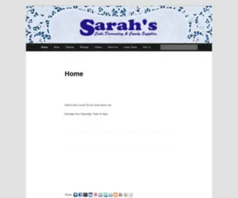 Sarahscakesupplies.net(Cake Decorating & Candy Supplies) Screenshot