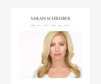 Sarahschreiber.com(SARAH SCHREIBER) Screenshot