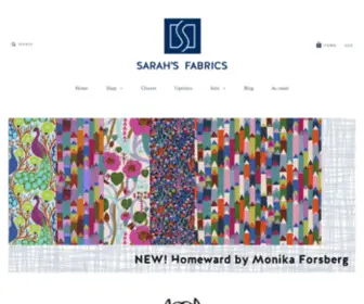 Sarahsfabrics.com(Sarah's Fabrics) Screenshot