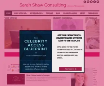 Sarahshawconsulting.com(Launch your product idea and get into stores) Screenshot