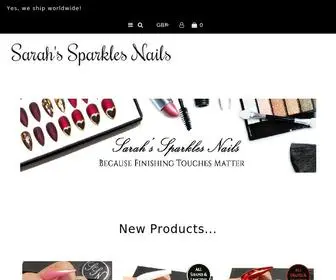 Sarahssparklesnails.com(Press On Nails) Screenshot