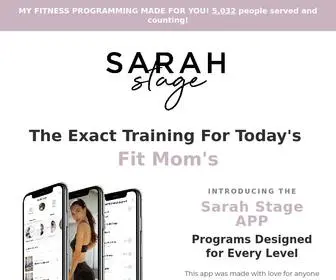 Sarahstageapp.com(Sarah Stage Fitness App) Screenshot