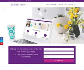 Sarahstiffin.com(Online Marketing) Screenshot