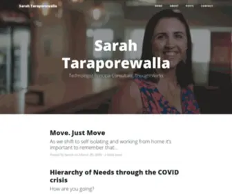 Sarahtaraporewalla.com(Sarah Taraporewalla) Screenshot