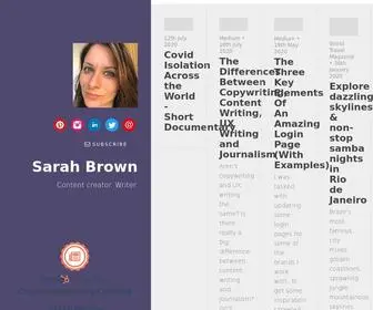 Sarahteresabrown.com(Sarah Brown) Screenshot