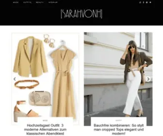 Sarahvonh.com(Modeblog) Screenshot