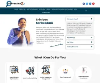 Sarakadam.com(Mr Srinivas Sarakadam) Screenshot