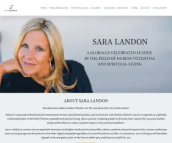 Saralandon.com(The Path To Live Your Highest Potential) Screenshot