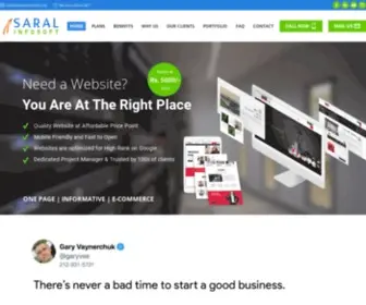 Saralinfosoft.in(Website Designing) Screenshot