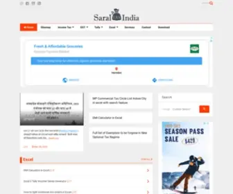 Saraltaxindia.com(Saral Tax India) Screenshot