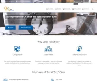 Saraltaxoffice.com(Saral TaxOffice & Saral Income Tax for compliance and office management) Screenshot