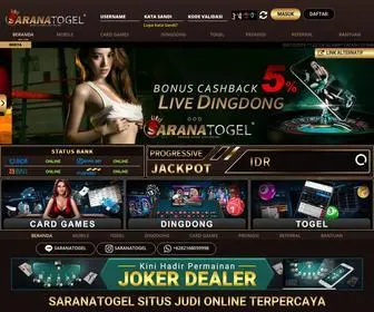 Saranatogel.com Screenshot