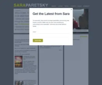 Saraparetsky.com(Author Sara Paretsky) Screenshot