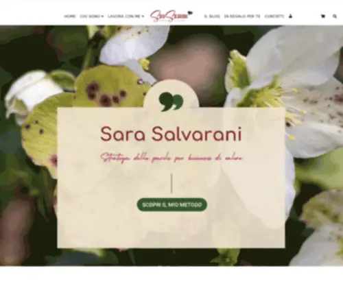 Sarasalvarani.it(Sara Salvarani Home PageSara Salvarani) Screenshot
