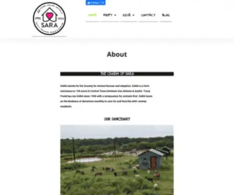 Sarasanctuary.org(Society for Animal Rescue and Adoption) Screenshot