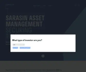 Sarasinassetmanagement.com(Sarasin Asset Management) Screenshot