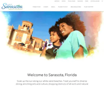 Sarasotafl.org(Visit Sarasota Florida Beaches and Beyond) Screenshot