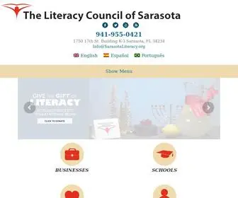 Sarasotaliteracy.org(Literacy Council of Sarasota Home) Screenshot