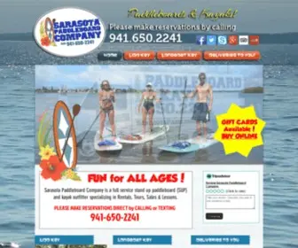 Sarasotapaddleboardcompany.com(Sarasota PaddleBoard Company) Screenshot