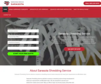 Sarasotashreddingservice.com(Sarasota Shredding Service) Screenshot