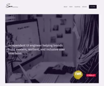 Sarasoueidan.com(Freelance Front) Screenshot