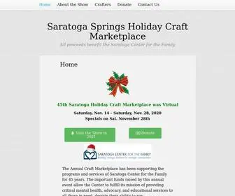 Saratogacraft.org(Saratoga Springs Holiday Craft Marketplace) Screenshot