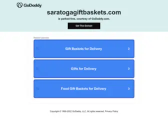 Saratogagiftbaskets.com(Saratoga Gift Basket Company) Screenshot