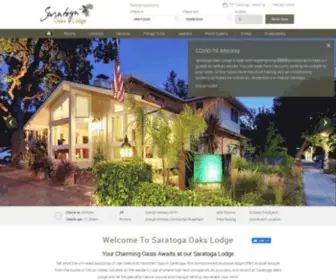 Saratogaoakslodge.com(Charming Lodges in Saratoga) Screenshot