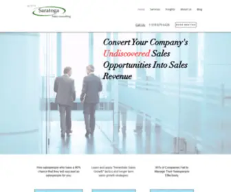 Saratogasalesconsulting.com(Increase Sales) Screenshot