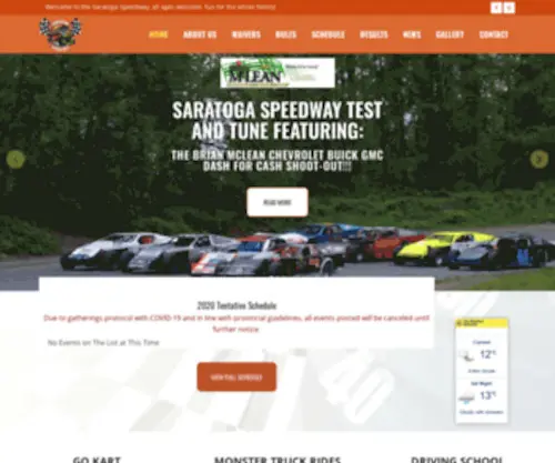 Saratogaspeedway.bc.ca(Saratoga Speedway) Screenshot