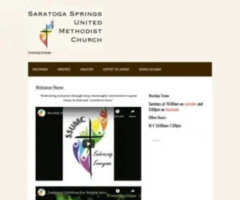 Saratogaspringsumc.org(Embracing Everyone) Screenshot