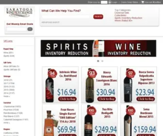 Saratogawine.com(Wine online from Saratoga Wine Exchange) Screenshot