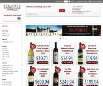 Saratogawinex.com(Wine online from Saratoga Wine Exchange) Screenshot