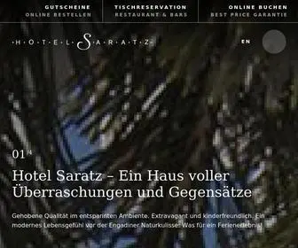 Saratz.ch(Hotel Saratz Pontresina) Screenshot