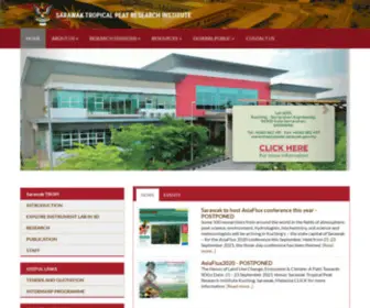 Sarawaktropi.my(Sarawak Tropical Peat Research Institute) Screenshot