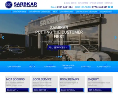 Sarbkar.co.uk(Car Servicing) Screenshot