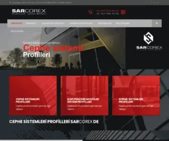 Sarcorex.com(SARCOREX Alüminyum Çözüm Merkezi) Screenshot