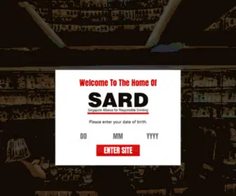 Sard.com.sg(Campaign for Responsible Drinking) Screenshot