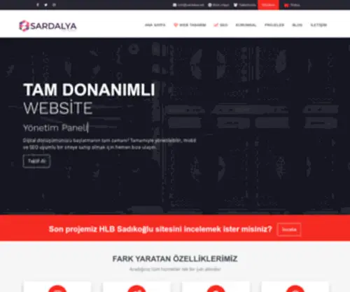 Sardalya.net(Sardalya web tasarim) Screenshot