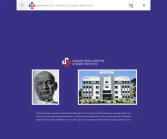 Sardarpatelhospital.com(SARDAR PATEL HOSPITAL & HEART INSTITUTE) Screenshot