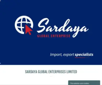 SardayaGlobalenterpriseltd.com(Sardaya Global Enterprises LTD) Screenshot