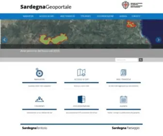Sardegnageoportale.it(Sardegna Geoportale) Screenshot