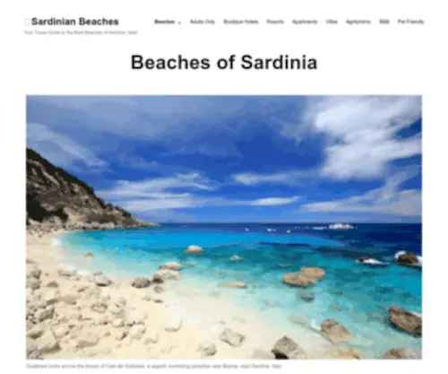 Sardinianbeaches.com(Sardinianbeaches) Screenshot