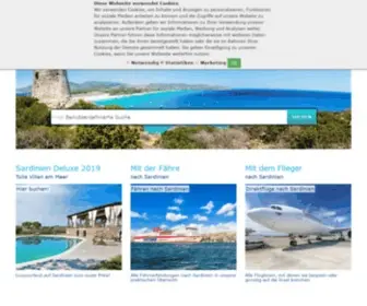 Sardinien.com(Das virtuelle Reisemagazin und Sardinien) Screenshot