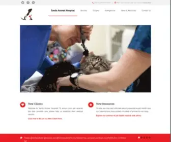 Sardisvet.com(Home page of the Sardis Animal Hospital Chilliwack Veterinarians for Sardis and Fraser Valley) Screenshot